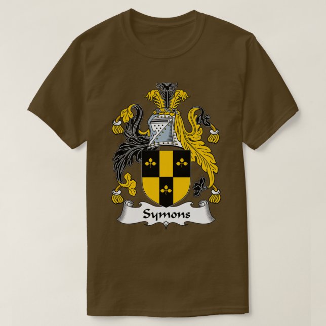 T-shirt Armoiries de Symons Cimier de famille (Design devant)