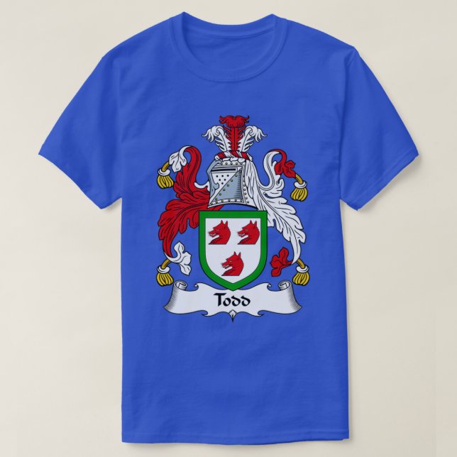 T-shirt Armoiries de Todd Crest de famille (Design devant)