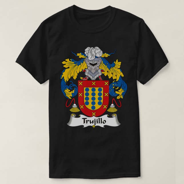 T-shirt Armoiries de Trujillo Armoiries de la famille  (Design devant)