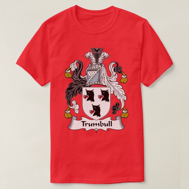 T-shirt Armoiries de Trumbull Armoiries de la famille (Design devant)