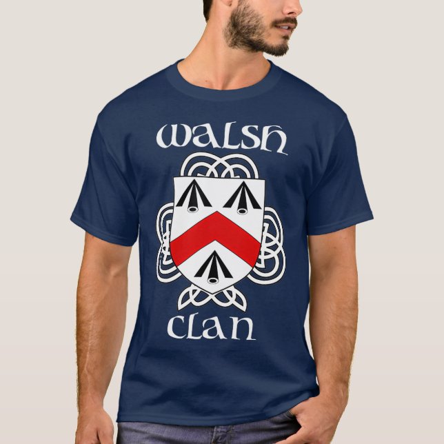 T-shirt Armoiries de Walsh Family Crest (Devant)