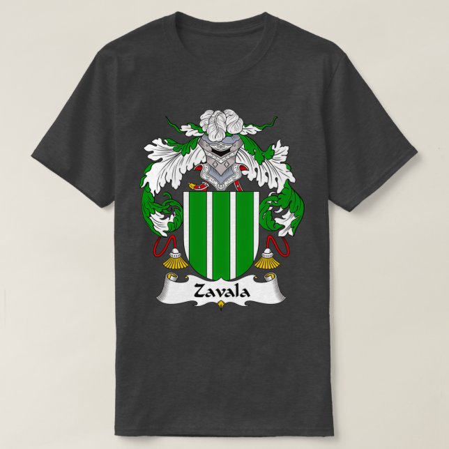 T-shirt Armoiries de Zavala Famille Crest (Design devant)