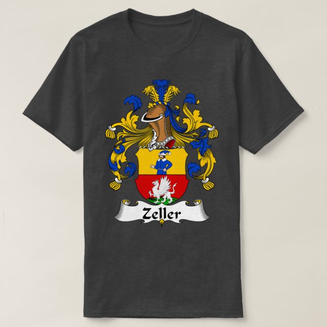 T-shirt Armoiries de Zeller Armoiries de la famille (Design devant)