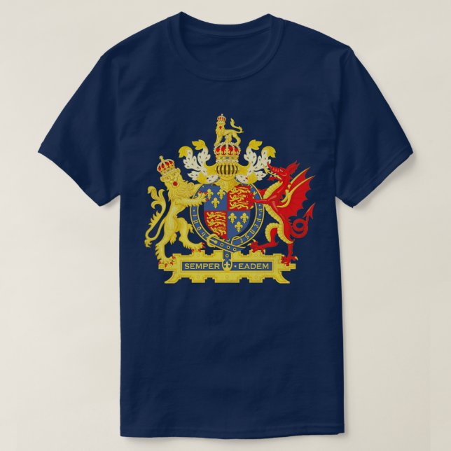T-shirt Armoiries d'Elizabeth II (Design devant)
