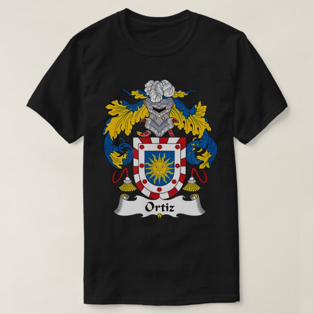 T-shirt Armoiries d'Ortiz Famille Crest  (Design devant)