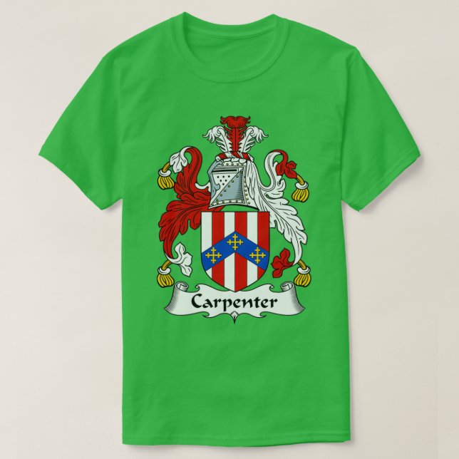 T-shirt Armoiries du charpentier Armoiries de la famille C (Design devant)
