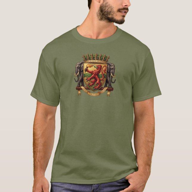 T-shirt Armoiries du Congo (Devant)