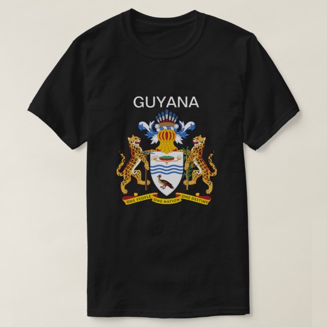T-shirt Armoiries du Guyana (Design devant)