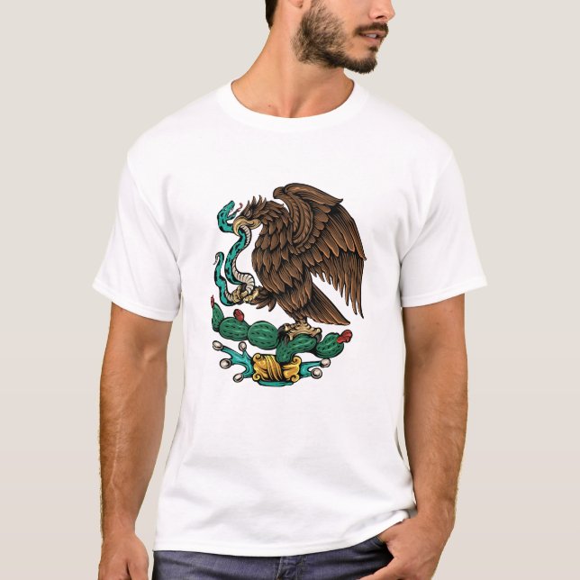 T-shirt Armoiries du Mexique Illustration (Devant)