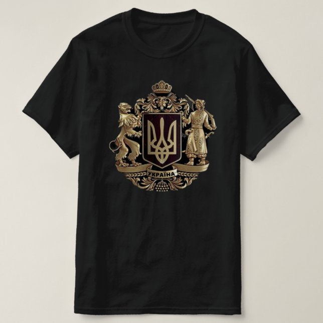 T-Shirt Armoiries d'Ukraine (Design devant)