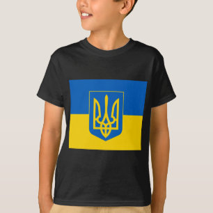 T-shirt Armoiries et drapeau de l'UKRAINE