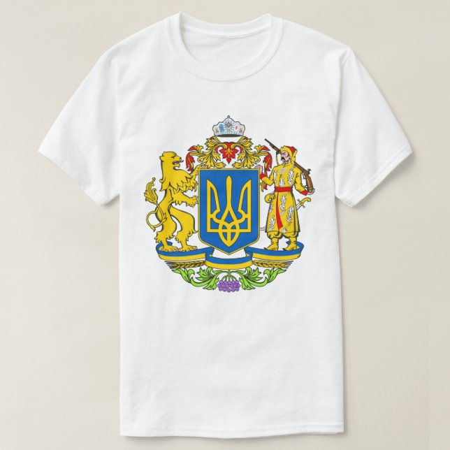 T-shirt Armoiries non officielles de l'Ukraine (Design devant)