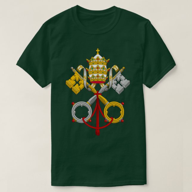T-shirt Armoiries papales clefs croisées (Design devant)