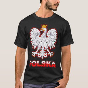 T-shirt Armoiries polonaises de Polska Aigle blanc