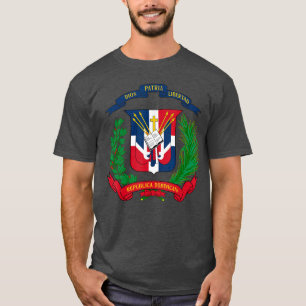 T-shirt Armoiries République Dominicaine Drapeau Dominica