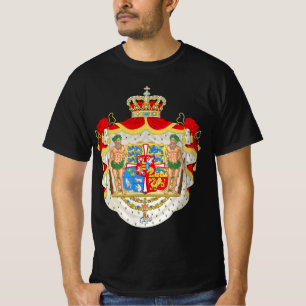T-shirt Armoiries royales danoises Vintages du Danemark