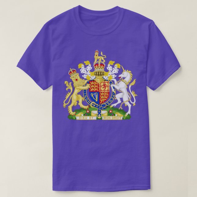 T-shirt Armoiries royales du Royaume-Uni Tudor cro (Design devant)