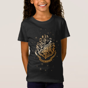 T-Shirt Armoiries scintillantes dorées de Poudlard™