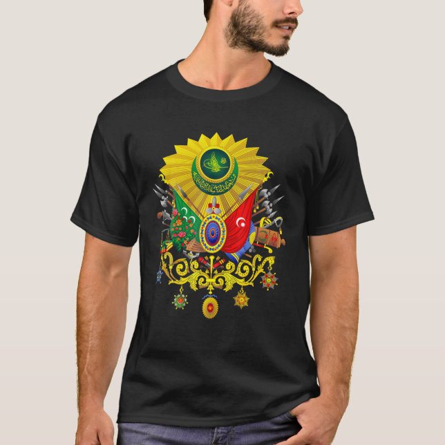 T-shirt Armoiries Sultan Abdulhamid II Arma Kurulus Ott (Devant)
