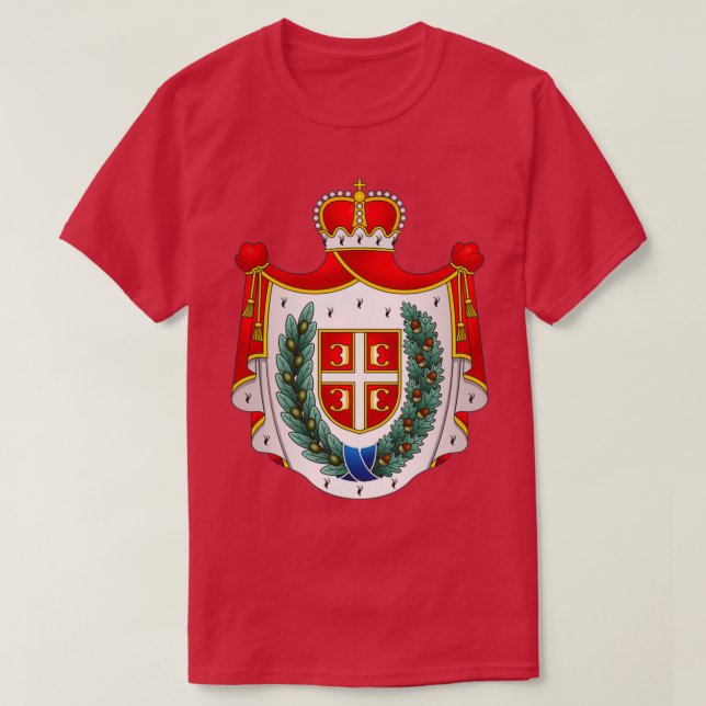 T-shirt Armoiries traditionnelles de Voïvodine Serbie (Design devant)