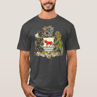 T-shirt Armoiries vintages en relief d'Oxford