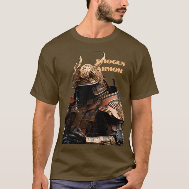 T-shirt Armor Art Shogun Samurai warrer Japon (Devant)