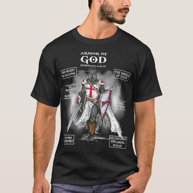 T-shirt Armor Of God Bible Verse Great Gift For (Devant)