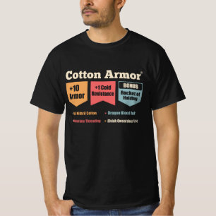 T-shirt Armure de coton Explorez les donjons et les dragon