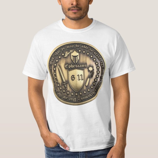 T-shirt Armure de Dieu bouclier de foi (Devant)
