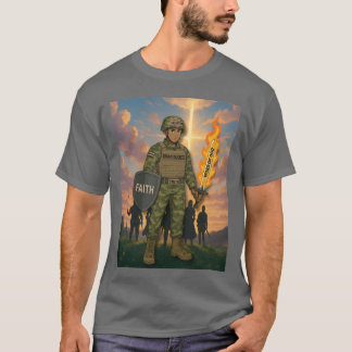 T-shirt Armure de Dieu Édition Anime Masculine vintage