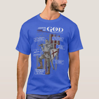 T-shirt Armure de Dieu Ephésiens 6 10 18 Bible Verse Premi