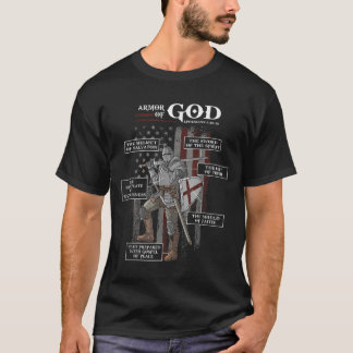 T-shirt Armure De Dieu Éphésiens Bible Verse Cool Religieu