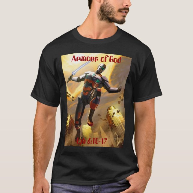 T-shirt Armure de Dieu l'avenir (Devant)