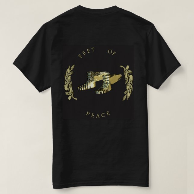 T-shirt Armure de DIEU - Pieds de paix (Design dos)