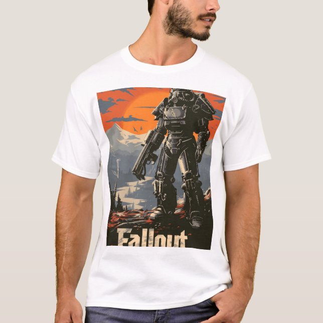 T-shirt Armure de puissance de Fallout 4 - Fallout Apocaly (Devant)