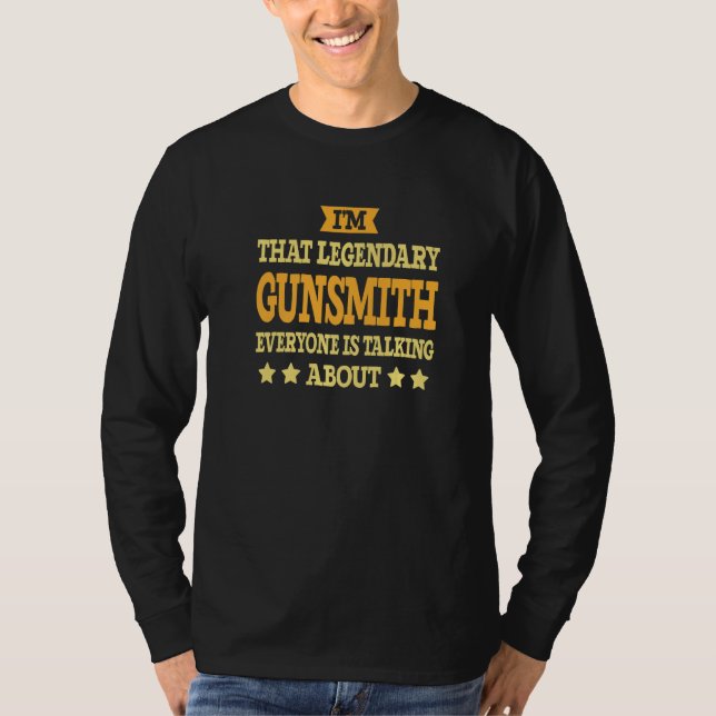 T-shirt Armurier Titre de l'employé Profession de l'ouvrie (Devant)