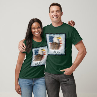 T-shirt Army American Flag & Eagle