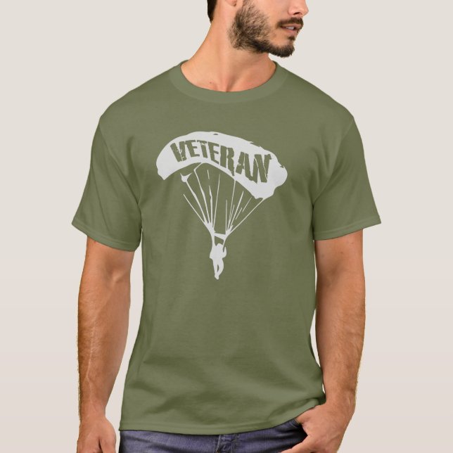 T-shirt Army Paratrooper Veteran (Devant)