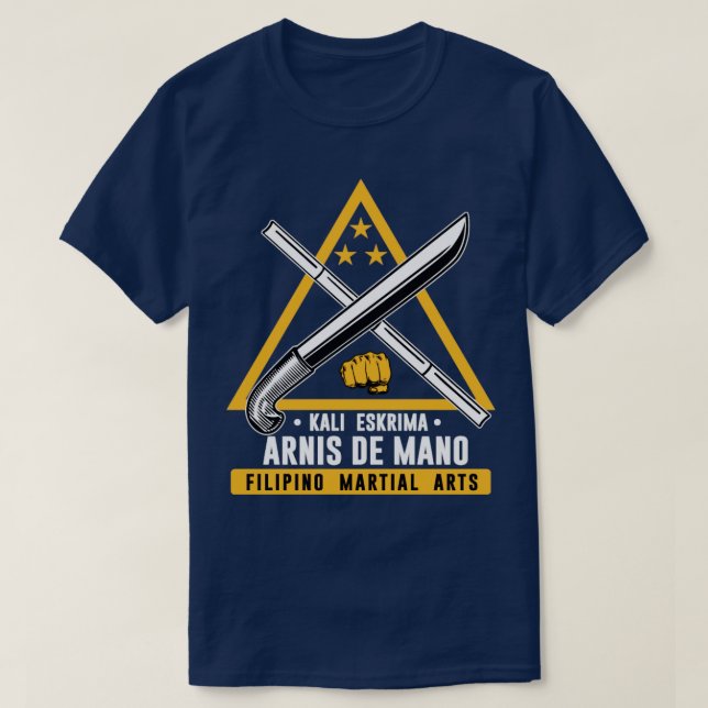 T-shirt Arnis De Mano Kali Eskrima Art Martial Philippin (Design devant)