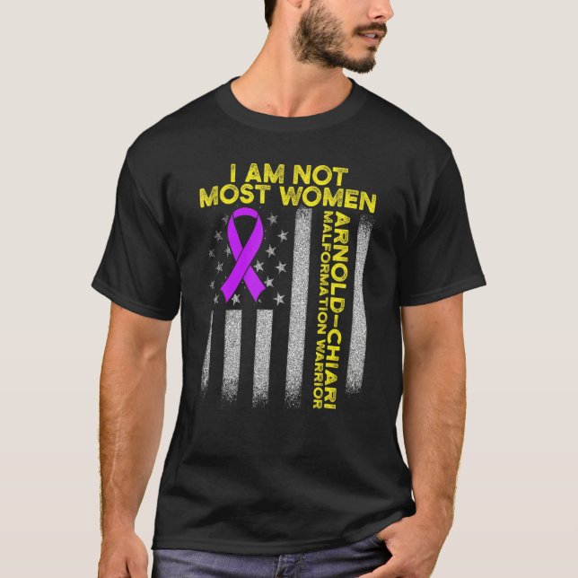 T-shirt Arnold Chiari Malformation Guerrier Amour Survivan (Devant)