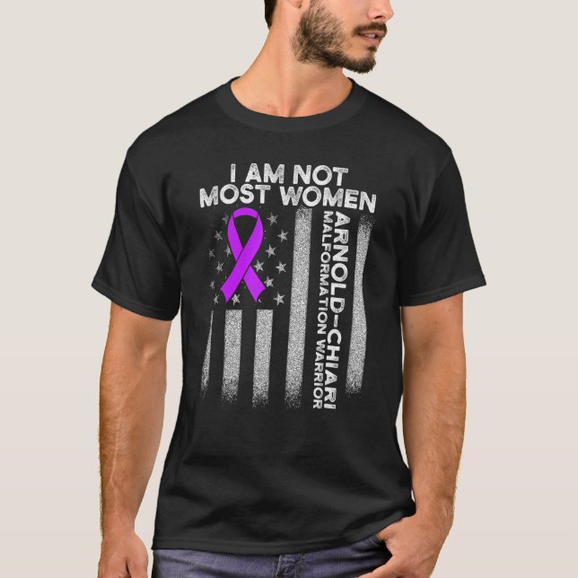 T-shirt Arnold Chiari Malformation Guerrier Amour Survivan (Devant)