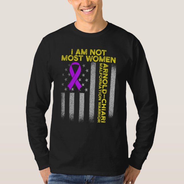 T-shirt Arnold Chiari Malformation Guerrier Amour Survivan (Devant)
