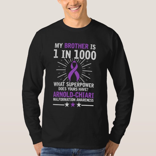 T-shirt Arnold Chiari Malformation Guerrier de santé (Devant)