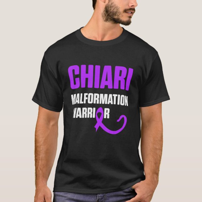 T-shirt Arnold Chiari Malformation Guerrier Lutter Conscie (Devant)