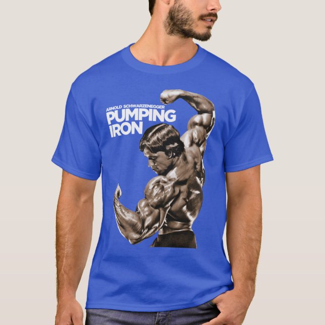 T-shirt Arnold Schwarzenegger Pumping Iron garçon (Devant)