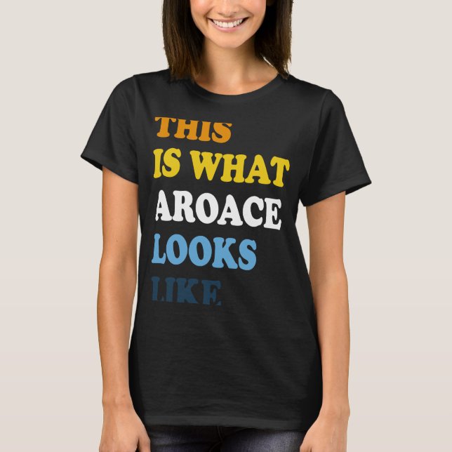 T-shirt Aroace Pride Aromantic Asexué Fière Aro Ace LGBTI (Devant)