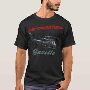 T-shirt Arospatiale gazelle hélicoptère sa 341 gazelle sa3