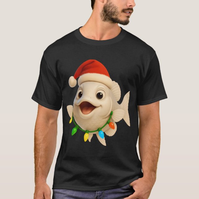 T-shirt Arowana Platine de Noël (Devant)