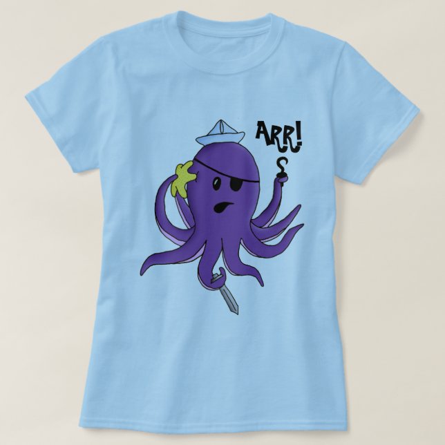 T-shirt ARR ! Poulpe (Design devant)