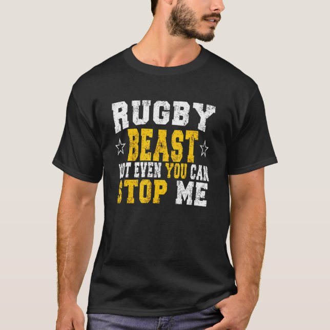 T-shirt Arrêt du joueur de rugby (Devant)